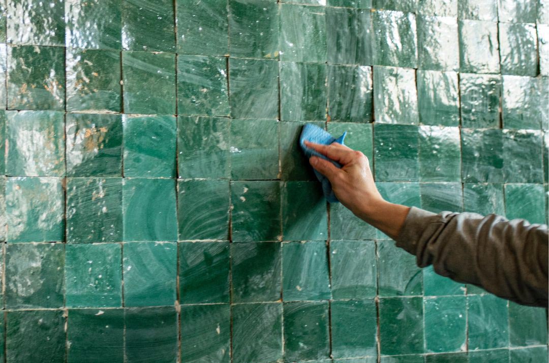 Zellige tile in the bathroom