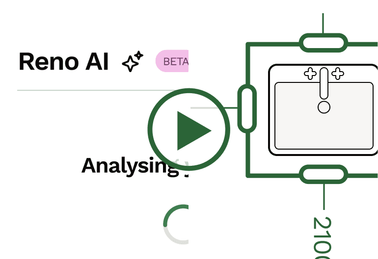 Demo preview of Reno artificial intelligence and detailed measurments