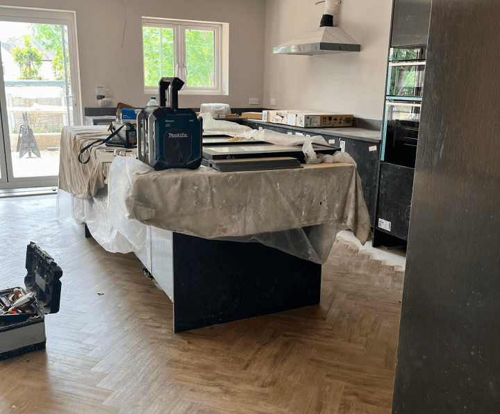 Kitchen reno work in progress photo