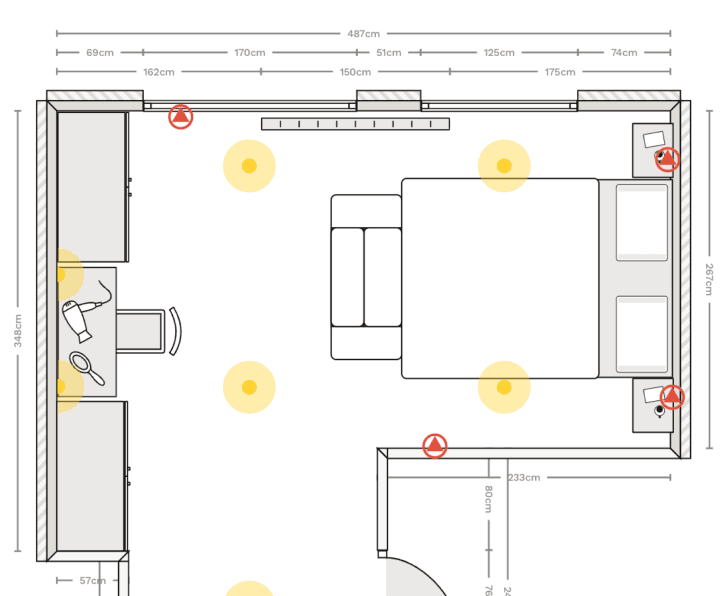 Bedroom floor plan made in Reno