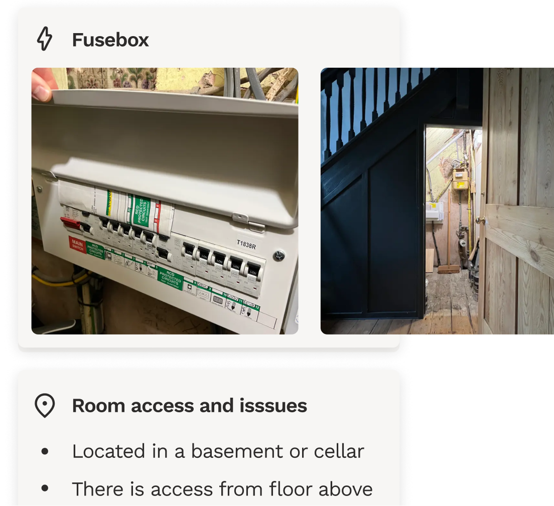 Add key information about your property for lounge / parlour renovation planning