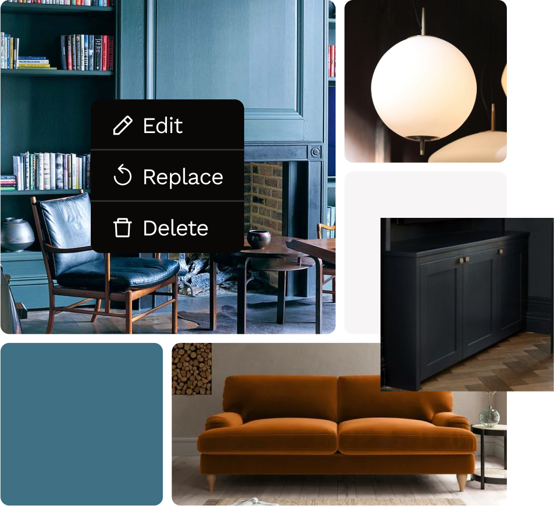 Create your own lounge / family room renovation mood board